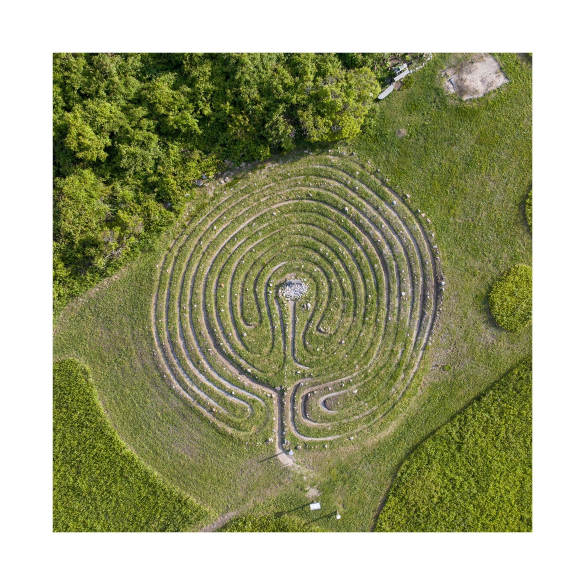 The Sacred Labyrinth Print | Block Island, RI
