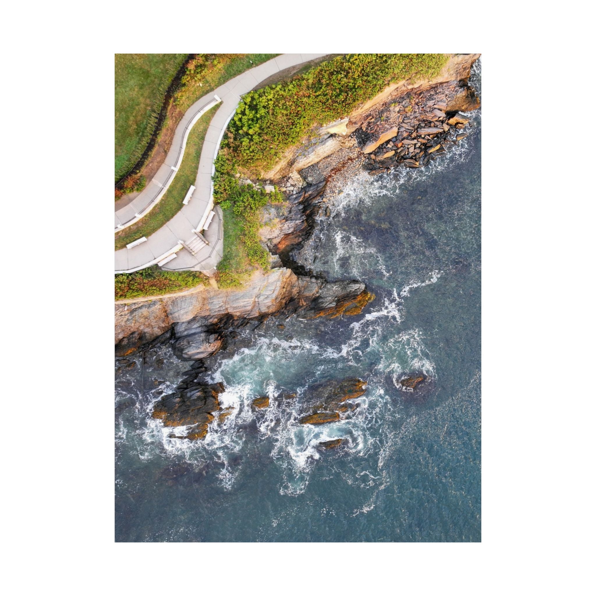 The Breakers Shoreline Print | Newport, RI