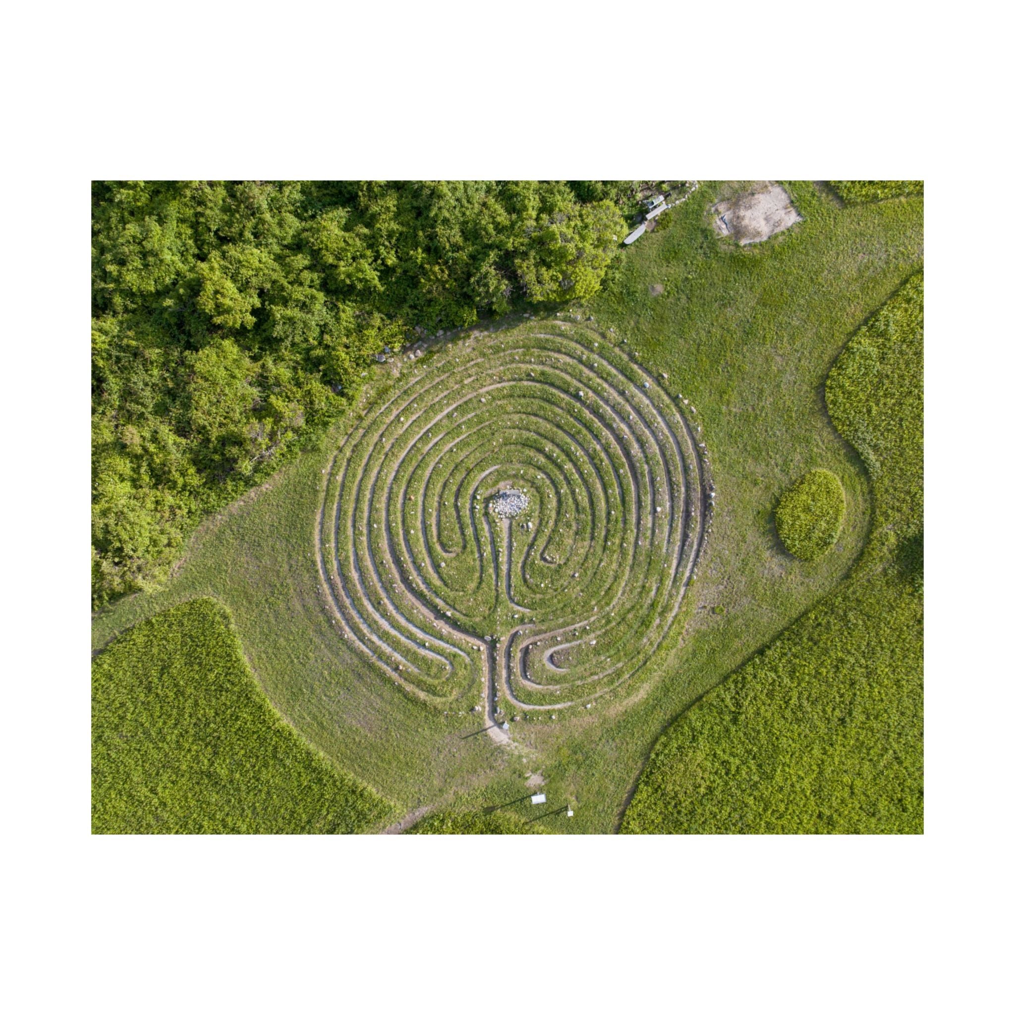 The Sacred Labyrinth Print | Block Island, RI