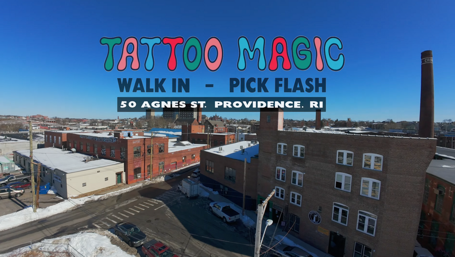 FPV drone walkthrough preview for Tattoo Magic Providence