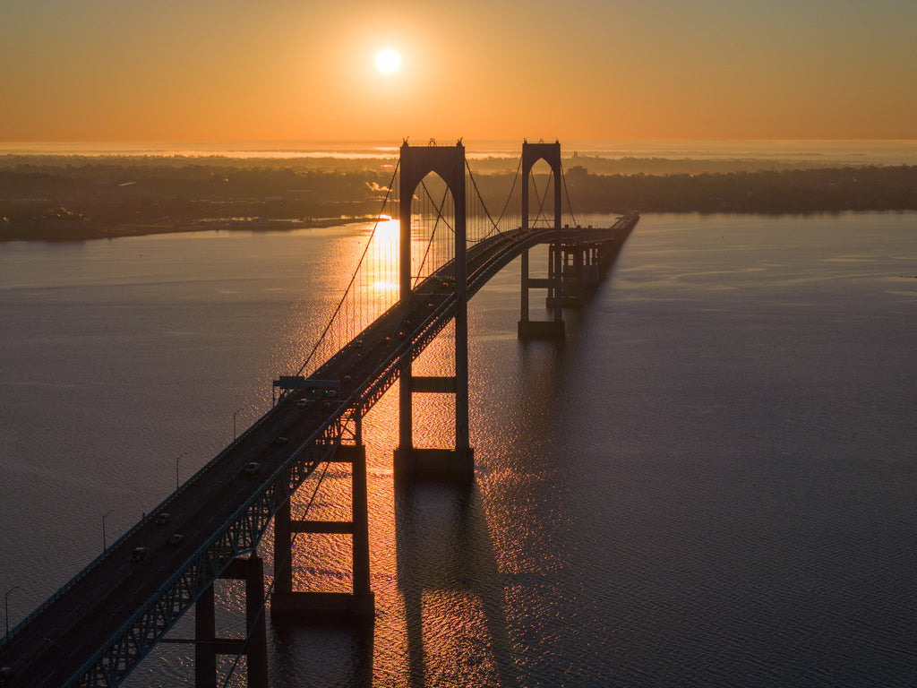 Newport Bridge Golden Sunrise | Newport, RI