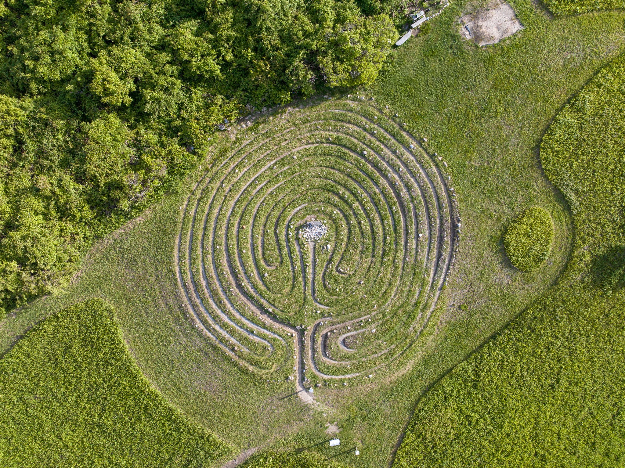 The Sacred Labyrinth Print | Block Island, RI